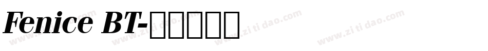 Fenice BT字体转换